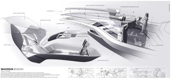 Designskiss Škoda Vision Gran Turismo