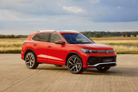Världspremiär för tredje generationen av Tiguan, här i R-Line-utförande.