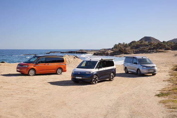 California Ocean och California Beach Camper erbjuds i Sverige med TDI 150 hk eller eHybrid 4MOTION 245 hk