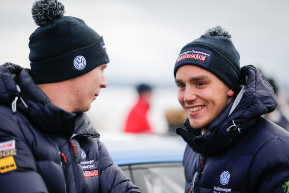 Johan Kristoffersson och Ole Christian Veiby hade en riktigt kul helg i de värmländska rallyskogarna.