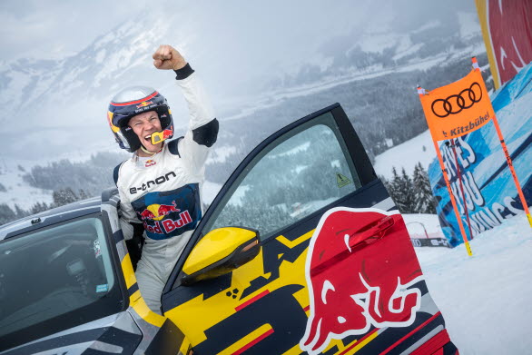 Mattias Ekström besegrade störtloppsbacken