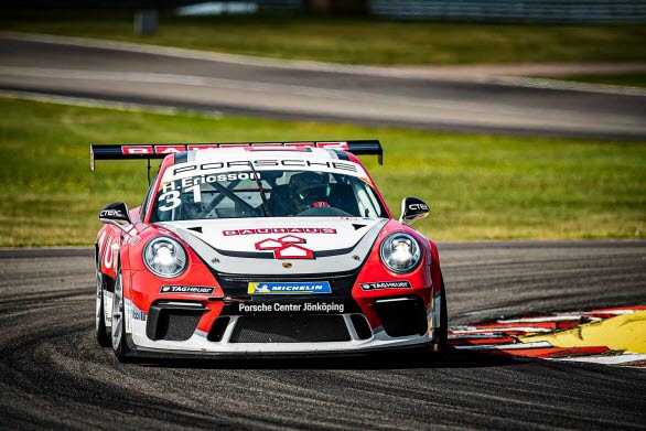 Hampus Ericsson, mästerskapstvåa och trefaldig racevinnare i årets Porsche Carrera Cup Scandinavia, är uttagen till Porsche Motorsport Junior Programme Shoot-out.
