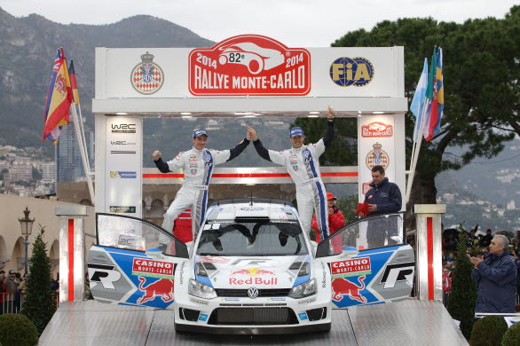 Volkswagen-föraren Sébastien Ogier och hans kartläsare Julien Ingrassia (båda från Frankrike) förlängde sin framgångsrika fjolårssäsong genom att vinna årets första tävling, Monte Carlo-rallyt. 