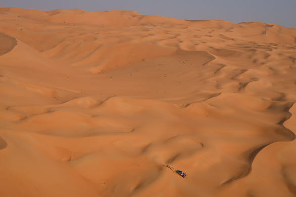 Mattias Ekström och Emil Bergkvist i Empty Quarter 2023