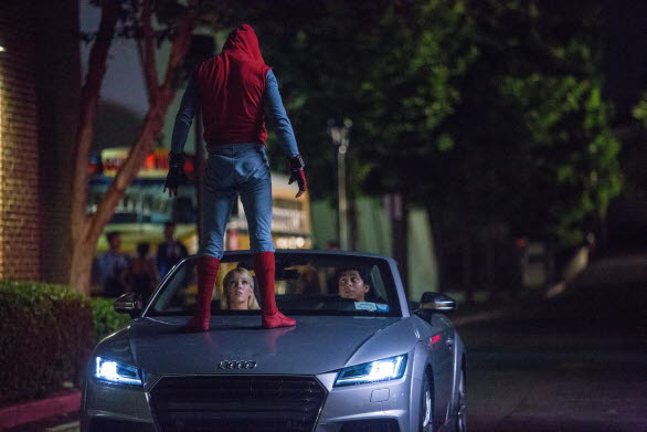 Spider-man och Audi TTS Roadster