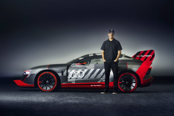 Ken Block och eldrivna Audi S1 Hoonitron