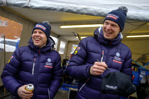 Stämningen var på topp när Stig Rune Skjaermoen och Johan Kristoffersson vann Bergslagsrallyt.