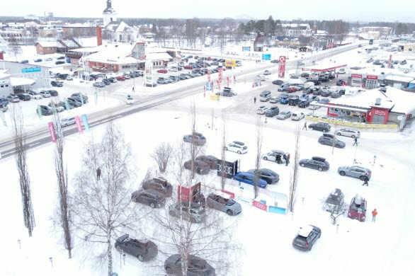 750 laddade vid mobil laddstation i Sveg under sportloven.