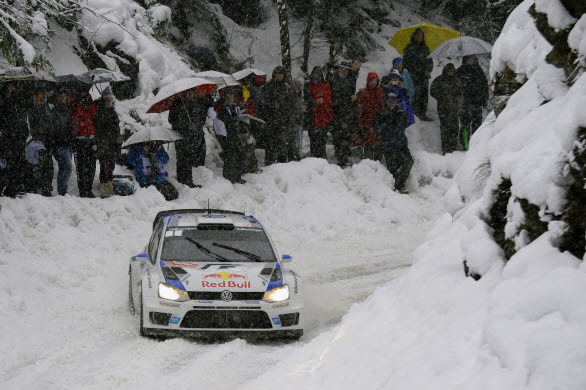 Monte Carlo-rallyt blev delvis ett vinterrally.