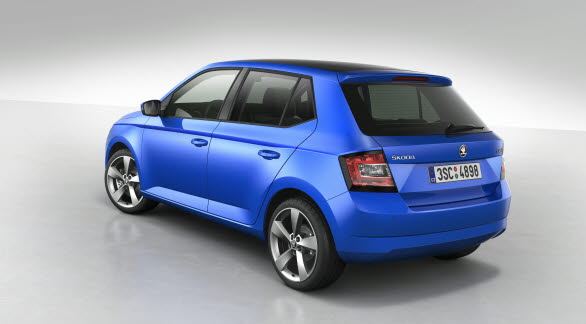 Tredje generationens SKODA Fabia, bak.