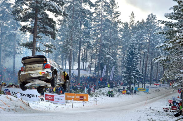 Andreas Mikkelsen brukar flyga långt över Colin´s Crest.