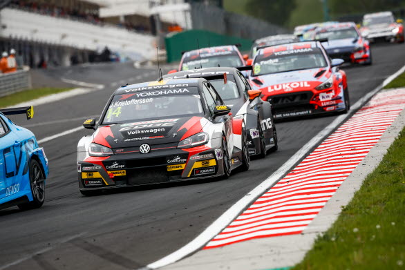 Johan Kristoffersson kvalade bra på lördagen och tog hem en åttondeplats i första racet på Hungaroring.