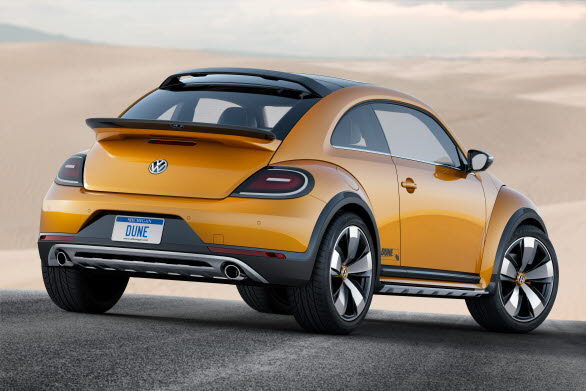 Konceptbilen Beetle Dune är en potentiell Cross-version av bilikonen Beetle. Högre markfrigång, terrängattribut, specialanpassad design och skidhållare bak är några detaljer som utmärker Beetle Dune.