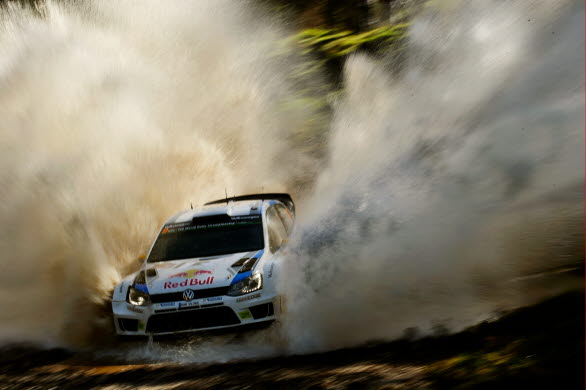 Andreas Mikkelsen såg till att Volkswagen fick alla bilarna på podiet.