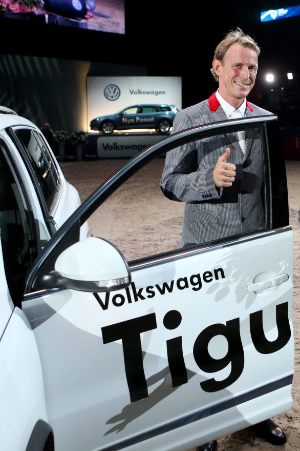 Peder Fredricson var en av vinnarna under Sweden International Horse Show. (Foto: Roland Thunholm)