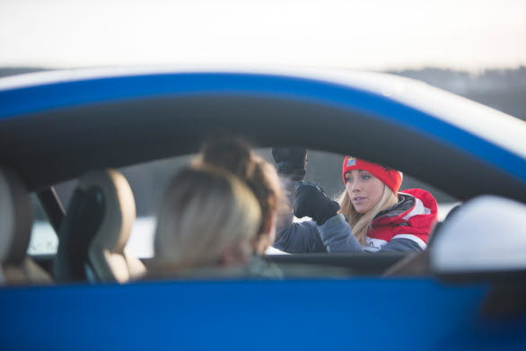 Mikaela Åhlin Kottulinsky Audi driving experience