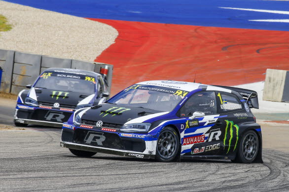 PSRX Volkswagen Sweden närmar sig en dubbeltitel efter en dubbelseger i Austin.