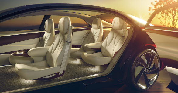 Volkswagen omdanar interiören till en rymlig, bekväm och personligt anpassningsbar lounge.