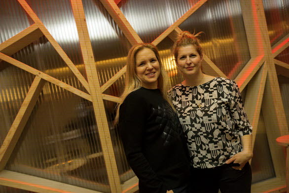 Anja Pärson och Filippa Rådin Audi quattro lounge Åre