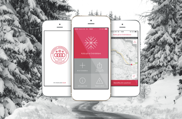 Svenska Snöräddare app Audi 210x137