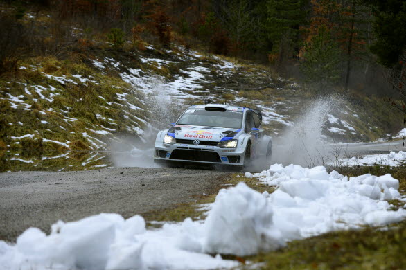 Snöade det inte så regnade det i årets Monte Carlo-rally.