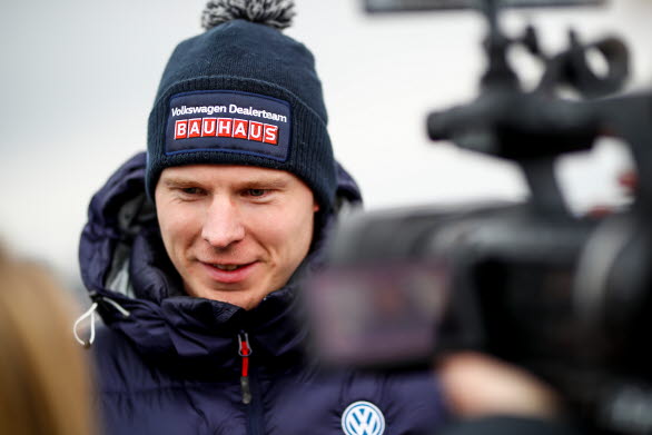 Trots ett besök i en snövall var Johan Kristoffersson ändå nöjd med sin insats under lördagen.