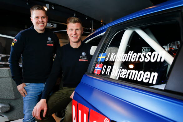 Ett nytt radarpar? Stig Rune Skjaermoen och Johan Kristoffersson ska kampera ihop hela rally-SM.