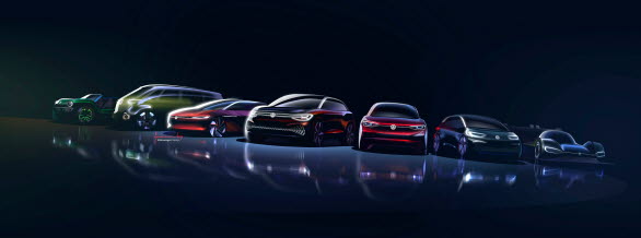 Volkswagens eldrivna ID.-familj består nu av sex konceptbilar och en tävlingsbil.