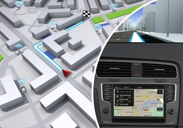 Parking Guide är ytterligare smart navigationsfunktion som hjälper till att hitta parkeringar som sannolikt har gott om lediga parkeringsplatser.