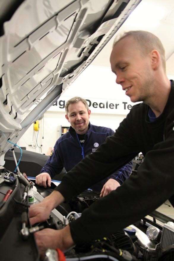 Volkswagen Dealerteam BAUHAUS kommer väl förberett till SM-premiären. Det lovar Kai Roger Waaler och Andreas Levin.