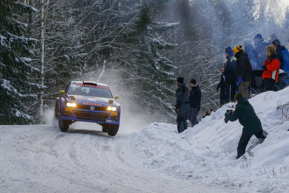 Johan Kristoffersson flög fram till seger i Bergslagsrallyt.