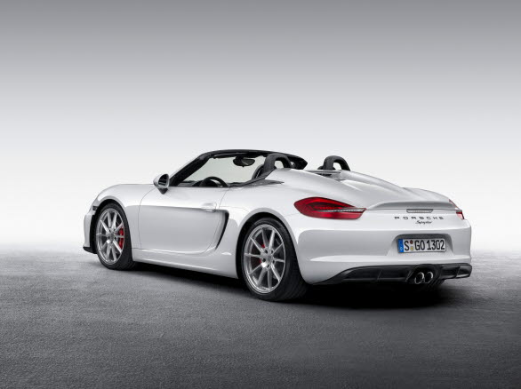 Två längsgående strömlinjeformade tunnlar från nacksskydden och bakåt är en tribut till Porsche 718 Spyder från 60-talet.