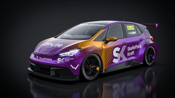 De elektriska CUPRA Born-tävlingsbilarna har 550 hästkrafter och gör 0-100 på under tre sekunder – de mest kraftfulla STCC-bilarna i mästerskapets historia.
