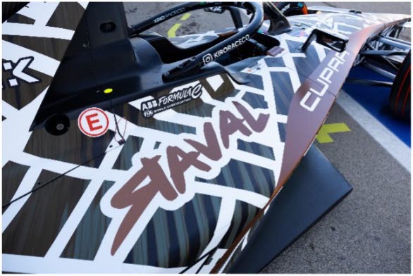 CUPRA:s KIRO-team i Formula E tävlar i den redan ikoniska Raval-kamouflagedesignen.