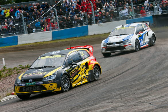 Tanner Foust vann för Marklund Motorsport i finska Kouvola.