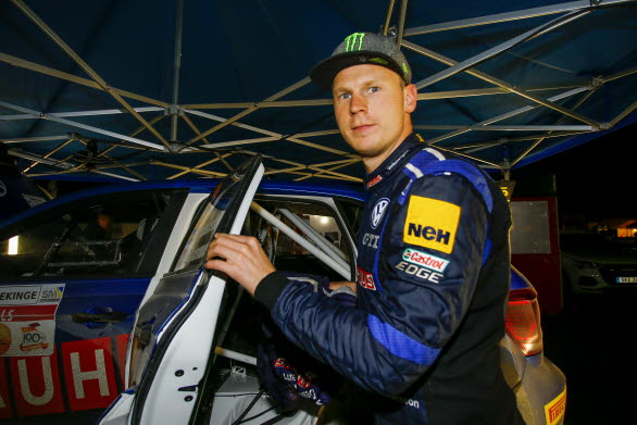 Johan Kristoffersson hade lite problem med tempot under fredagen, men fick upp farten allt eftersom.