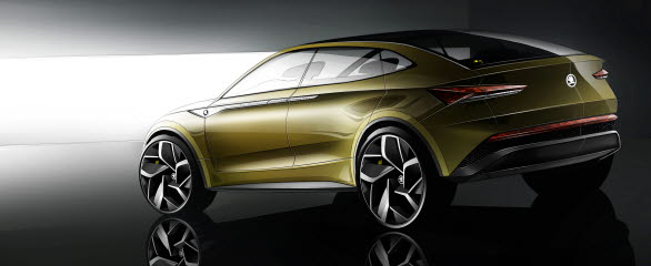 Konceptbilen VISION E från ŠKODA