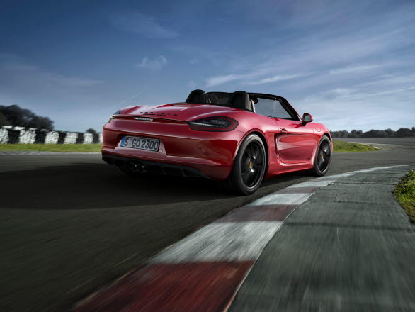 Nytt bakparti på nya Porsche Boxster GTS .