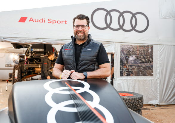 Oliver Hoffman, Utvecklingschef AUDI AG. Dakarrallyt 2022.