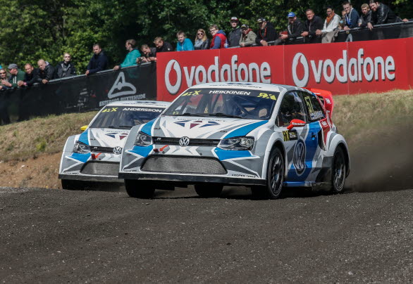 Toomas Heikkinen före P-G Andersson, båda Marklund Motorsport