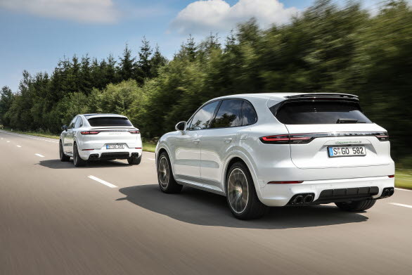 Porsche Cayenne Turbo S E-Hybrid och Cayenne Turbo S E-Hybrid Coupé.