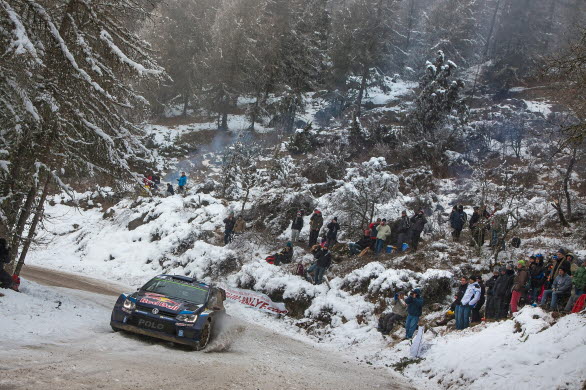 Skiftande förhållanden för Jaqri-Matti Latvala i årets Rally Monte Carlo