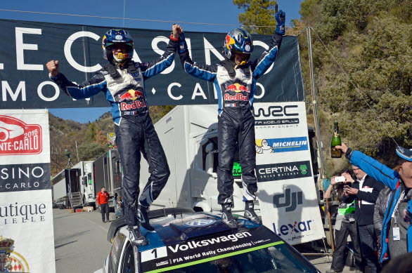 Sébastien Ogier och Julien Ingrassia är historiska med tre segrar i rad i Monte Carlo.