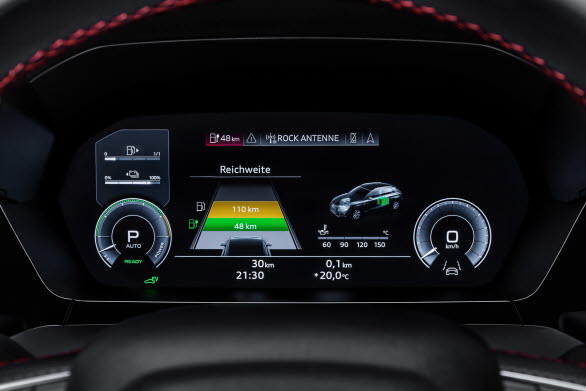 Digital cockpit i laddbara A3 Sportback TFSI e