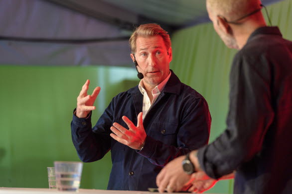 Jörgen Wedefelt, chef Audi Sverige,  intervjuad i Almedalen