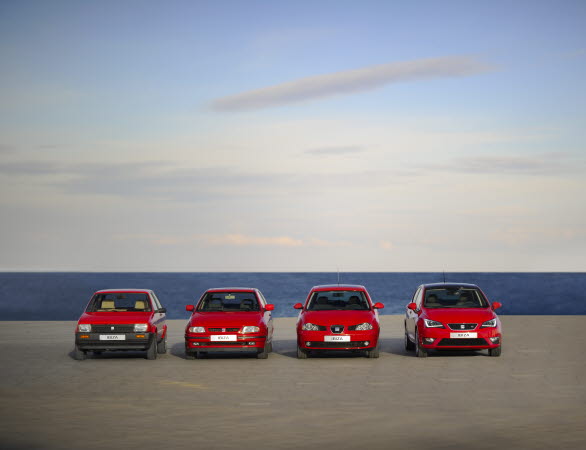 SEAT IBIZA fyra generationer
