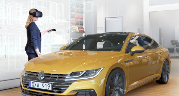 Efter sommaren är det premiär för helt nya Volkswagen Arteon hos de svenska återförsäljarna. Redan nu kan kunder uppleva och konfigurera den med hjälp av virtual reality. 