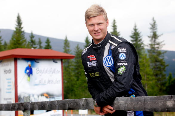 Johan Kristoffersson, Volkswagen Dealer Team KMS, VW Polo. Back-SM Jämtland, 2-3 augusti 2014. 