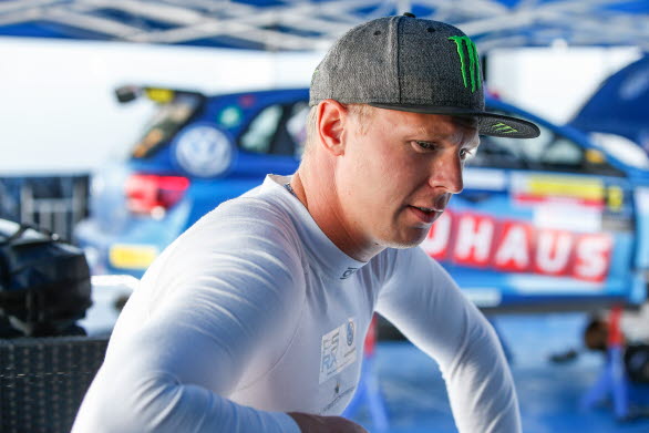 Efter segrar i Ludvika och Nyköping hoppas Johan Kristoffersson på ny framgång vid SM-rallyt i Karlshamn.