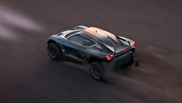 CUPRA Tavascan Extreme E Concepts vitaliserade kaross har ett utseende som sticker ut oavsett om den tävlar i arktiska, öken-, glaciär- eller havsmiljöer.